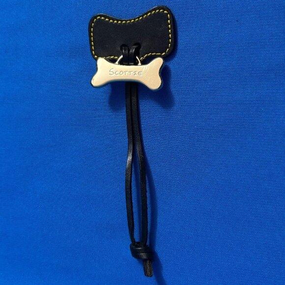 VINTAGE DOONEY & BOURKE SCOTTIE DOG BONE HANG TAG BAG CHARM ( SCOTTISH TERRIER ) - Picture 10 of 16